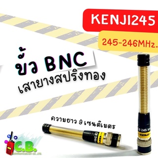 เสายางสปิงทอง KENJI ย่าน 245.0000-246.000MHz.(ขั้วเขี้ยว)