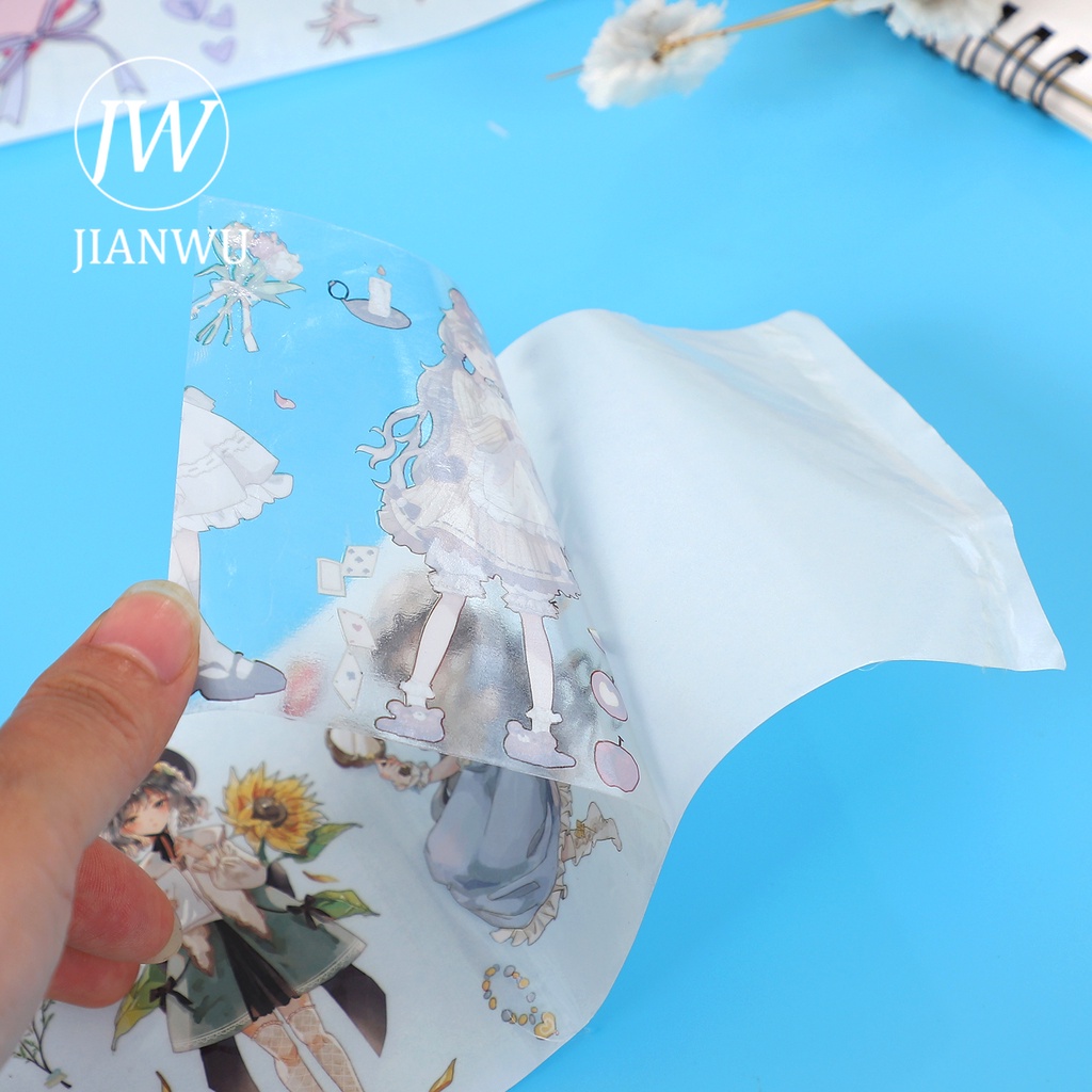 jianwu-เทปวาชิ-ลายสัตว์น่ารัก-หลายขนาด-300-ซม-สําหรับตกแต่งสมุดภาพ-diy