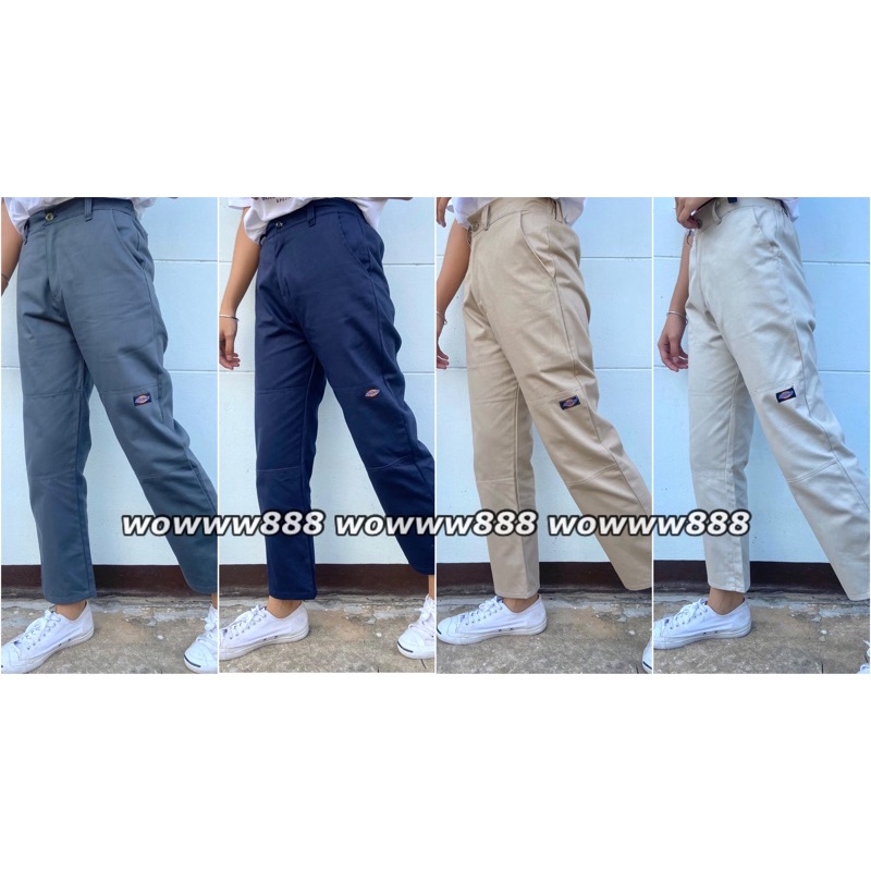 ภาพหน้าปกสินค้า12สี กางเกงdickiesขาต่อเอวสม็อคก่อนยืด26นิ้วดึงยืดสุดที่35นิ้ว dickies ชายหญิงใส่ได้ wowww จากร้าน wowww888 บน Shopee