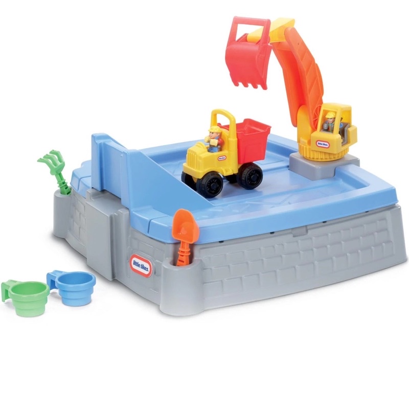 พร้อมส่ง-กล่องเก็บทรายพร้อมฝาปิดและของเล่น-little-tikes-big-digger-sandbox