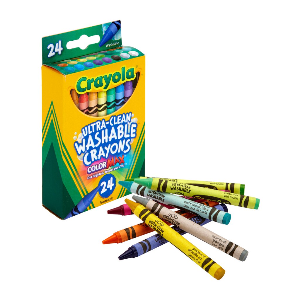 crayola-สีเทียนล้างออกได้-อัลตร้าคลีน-24แท่ง