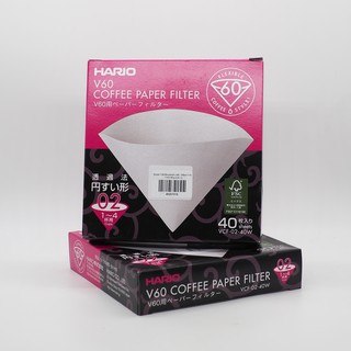 ภาพหน้าปกสินค้าFactory Coffee กระดาษดริป Hario เบอร์02 40 แผ่น  Hario Coffee Paper Filter(02) - 40sheet ที่เกี่ยวข้อง