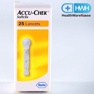 ราคาAccu-chek SoftClix Lancets 25 pieces/box Accu Chek เข็มเจาะเลือด 24 ชิ้น