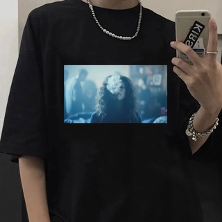 เสื้อยืดผู้ เสื้อยืด พิมพ์ลาย Euphoria Rue Smoking Zendaya Hunter Schafer Jacob Elordi อินเทรนด์ สไตล์สตรีท สําหรับผู้หญ