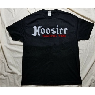 เสื้อยืดสีขาวเสื้อยืด ผ้าฝ้าย พิมพ์ลายโลโก้กราฟฟิค Hoosier Racing Tire Gildan สําหรับผู้ชายS-4XL