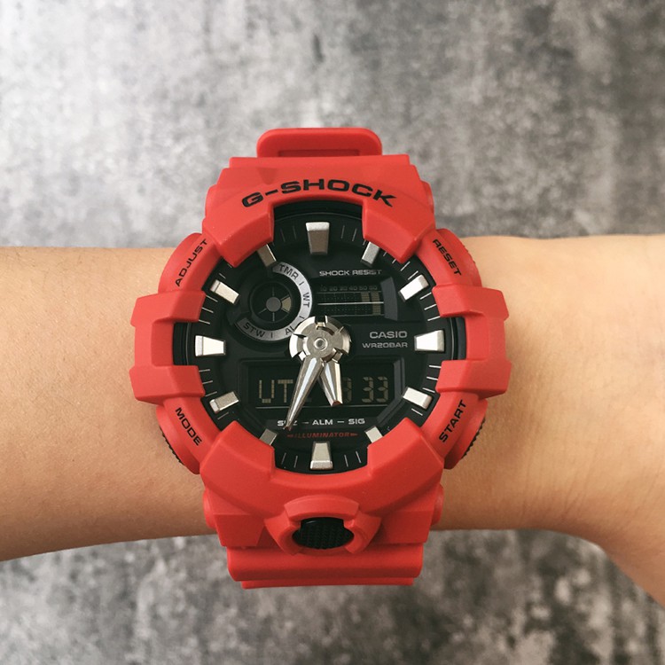 นาฬิกา-g-shock-ของแท้-casio-g-shock-ga-gba-800-100b-700-400-4a-สีแดงแฟชั่นกีฬานาฬิกากันน้ำ