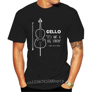 เสื้อยืดผ้าฝ้ายพรีเมี่ยม ขายดี เสื้อยืดแขนสั้น ผ้าฝ้าย พิมพ์ลายไวโอลิน Cello IT Is Not A Big สไตล์โอเวอร์ไซซ์ สําหรับผู้