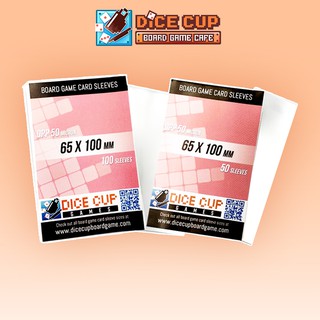 [ของแท้] Dice Cup Games : ซองใสใส่การ์ด Sleeves: OPP ขนาด 65x100 mm