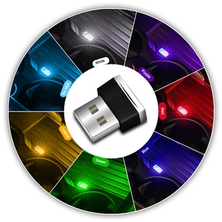 Mini Usb ไฟ Led ไฟตกแต่งภายในรถยนต์ Usb ปลั๊ก Dbt สีเหลือง