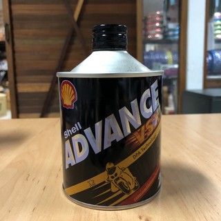 Shell Advance 2T VSX เชลล์ แอดวานซ์ 2ที น้ำมันเครื่องเทคโนโลยีสังเคราะห์สำหรับมอเตอร์ไซค์สองจังหวะ ขนาด 0.5 ลิตร