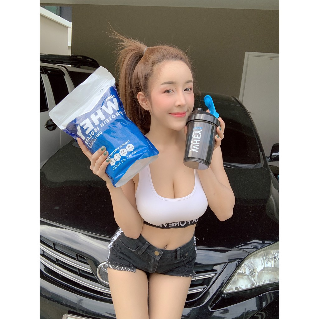 ภาพสินค้าShaker Bottle Whey Protein แก้ว กระบอก เชค เวย์ เชคเกอร์ เวย์โปรตีน + ช่องใส่วิตามิน จากร้าน matell บน Shopee ภาพที่ 6