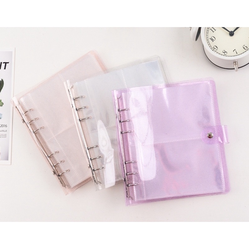 พร้อมส่ง-แฟ้มการ์ดปกสีกลิตเตอร์