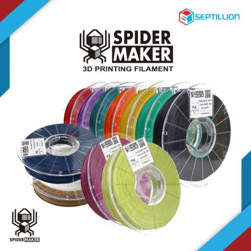 ภาพหน้าปกสินค้าSeptillion SpiderMaker Matte PLA 1.75 mm. (ขนาดทดลอง ไม่มีแกนม้วนเส้นพลาสติกให้) จากร้าน septillion บน Shopee