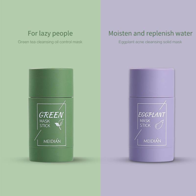 โคลนชาเขียว-มาส์กชาเขียวโคลนแข็ง-green-tea-mask-stick-face-moisturizes-oil-control-deep-clean-pore-improves-skin