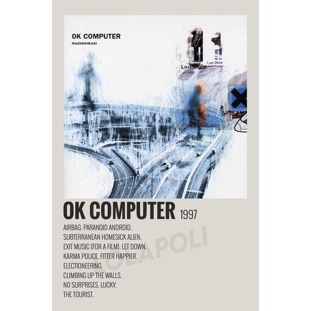 Poster Cover Album OK Computer - Radiohead | Shopee Thailand