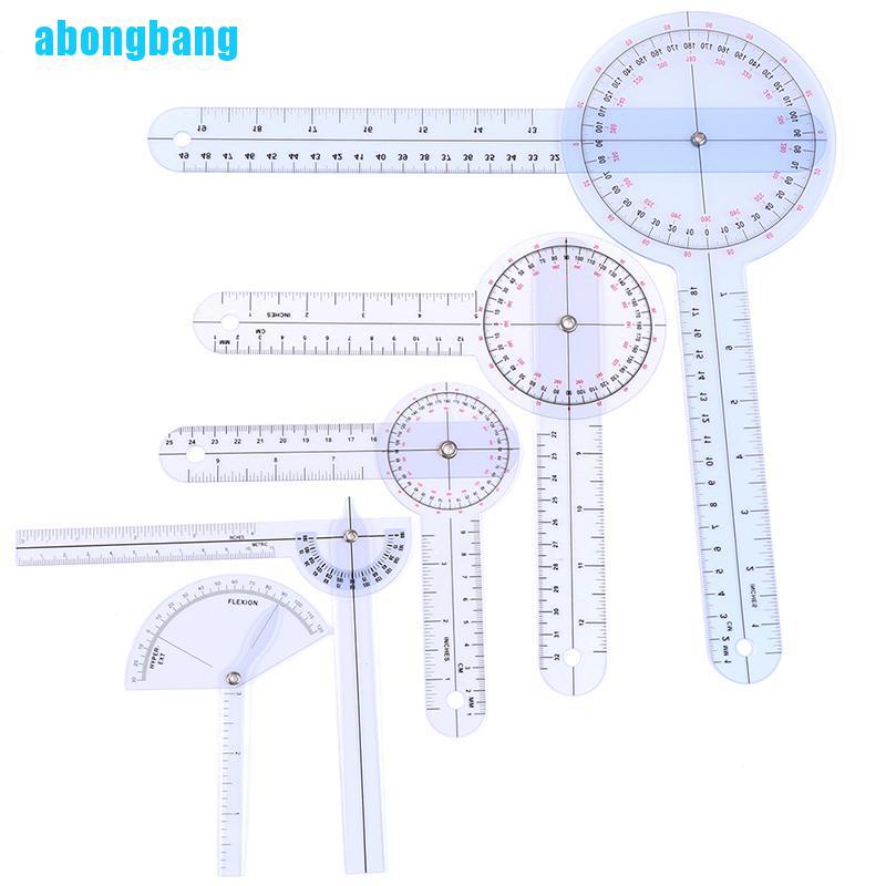 abongbang-ไม้โปรแทรกเตอร์วัดมุมนิ้วมือ-12-8-6-นิ้ว-สําหรับแพทย์-1-ชิ้น