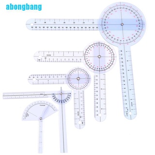 Abongbang ไม้โปรแทรกเตอร์วัดมุมนิ้วมือ 12 8 6 นิ้ว สําหรับแพทย์ 1 ชิ้น