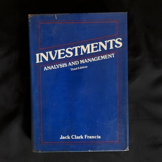 หนังสือมือสอง Investments: Analysis and Management / Jack Clark Francis