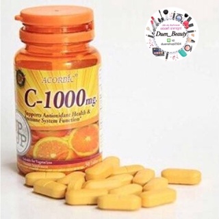 🍊🍊วิตามินซี ACORBIC C-1000 MG ของแท้ 100%