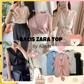 🍹👜Basic Zara top 👜🍹เสื้อแขนกุดแบบเก๋ เรียบหรู ผ้านิ่มดูดี