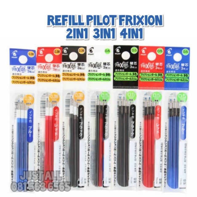 ราคาและรีวิวรีฟิล ไส้หมึก 0.38 0.5 ปากกาลบได้ pilot Frixion refill