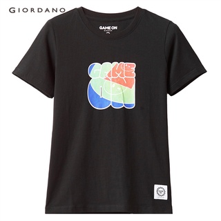 【hot sale】GIORDANO เสื้อยืดผู้หญิง Womens GAME ON Tshirt 05390205