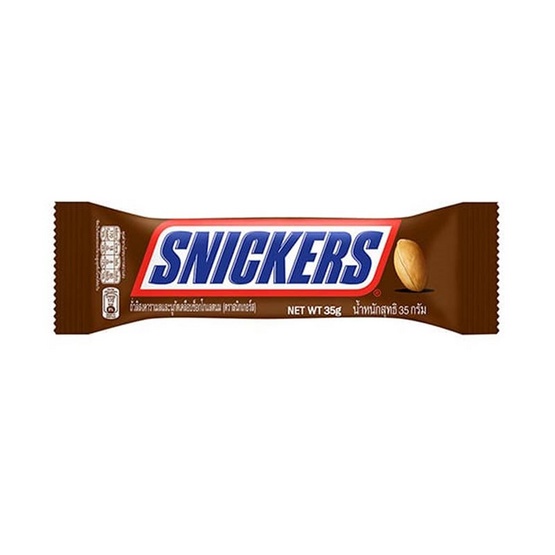 1-กล่อง-snickers-สนิกเกอร์ส-ถั่วลิสงคาราเมลและนูกัตเคลือบช็อกโกแลตนม-35กรัม-x-24ชิ้น