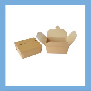 กล่องกระดาษใส่อาหาร เคลือบ PE ขนาด 12x14x6.5 ซม. เคลือบ PE (50 กล่อง) FP0022_INH101