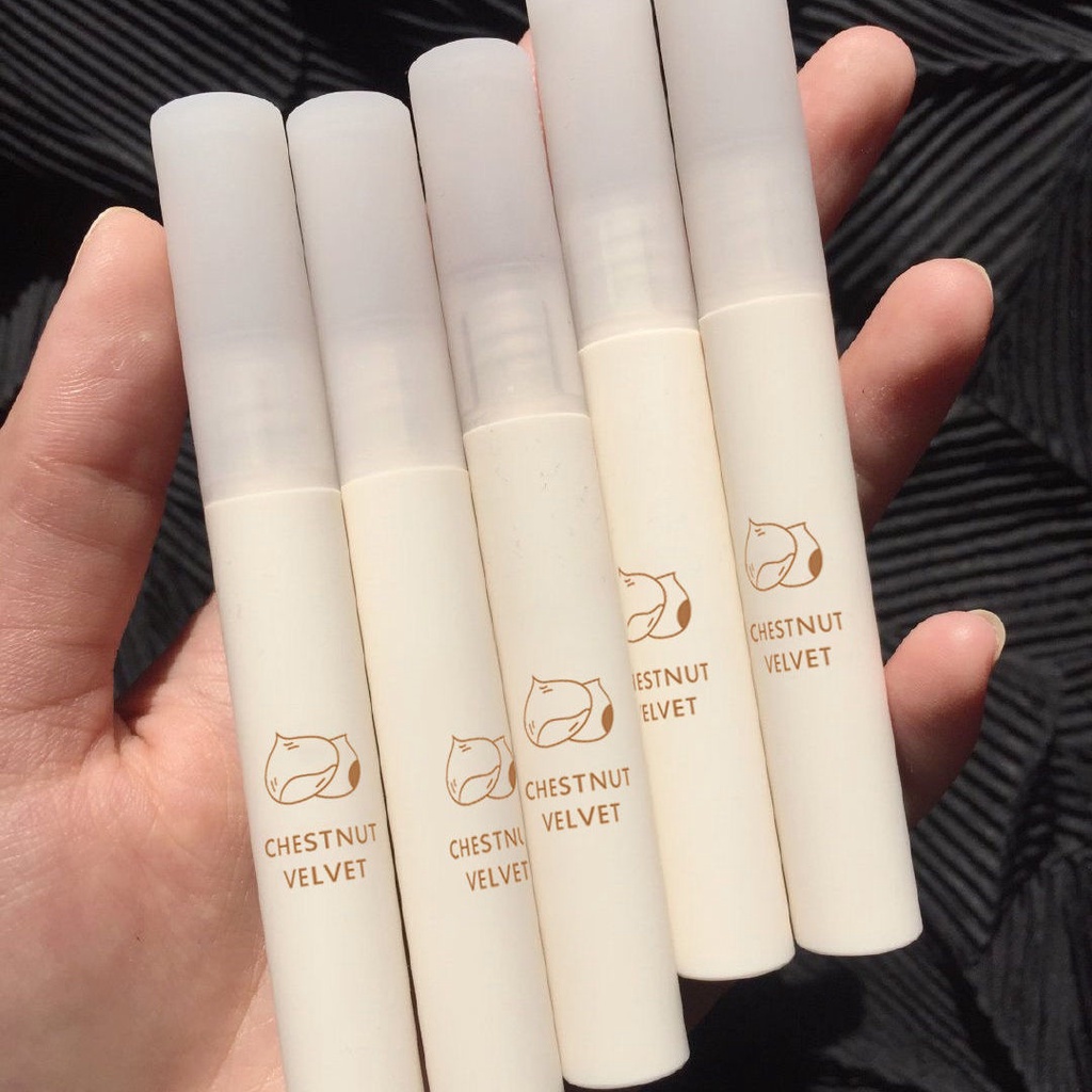 daimanpu-white-tube-chestnut-velvet-matte-lip-mud-ลิปแลคเกอร์ลิปสติก