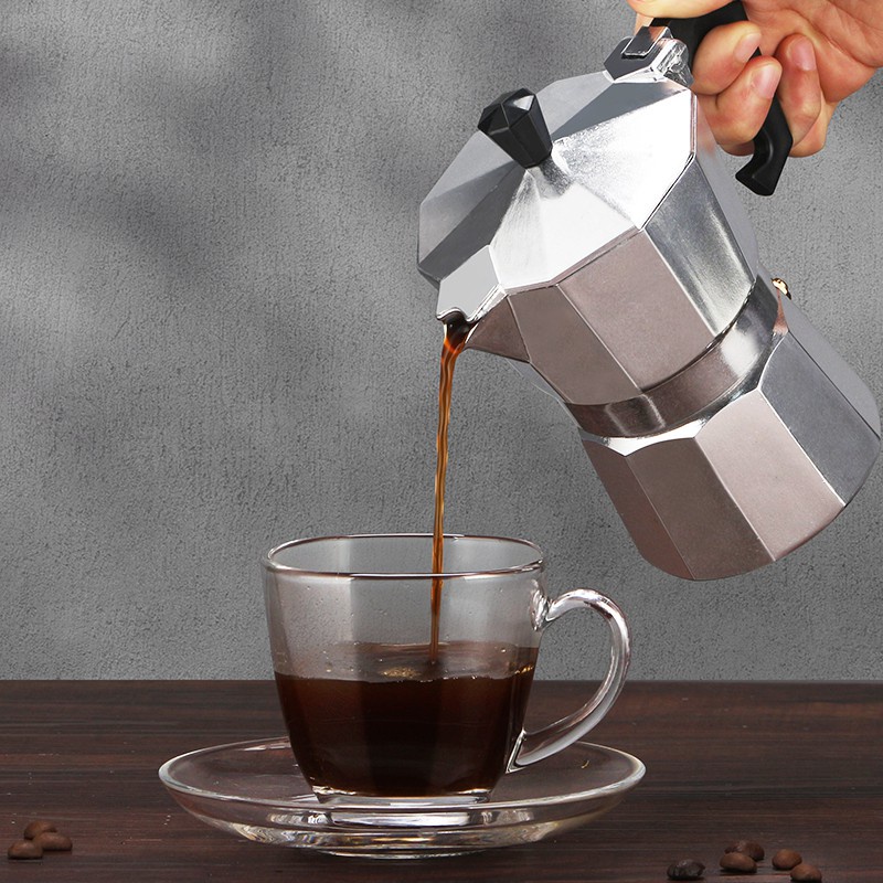 มีของพร้อมส่ง-moka-pot-จัดส่งทันที-โมกะพอท-หม้อต้มกาแฟ-กาต้มกาแฟ-หม้อต้มกาแฟแบบแรงดัน-เครื่องชงกาแฟ-อลูมิเนียม