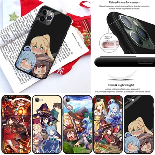 เคสซิลิโคนนิ่ม ลายอนิเมะ KonoSuba สําหรับ iPhone 13 12 Pro Max Mini XS Max X OI10