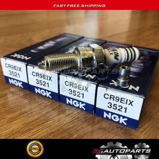 แท้จริง หัวเทียน NGK CR9EIX (3521) (1หัว) Made in Japan สำหรับ New Vespa , CBR150, Ninja250, Ninja300, YZF-R3, Gladius, V-storm