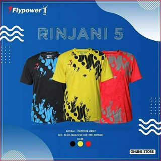 [ใส่โค้ด INC12LF ลดเพิ่ม 70-]เสื้อกีฬาแบดมินตัน Flypower รุ่นRinjani5