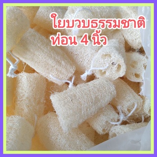 [1 อัน] ใยบวบขัดผิว ใยบวบขัดตัว ตัดท่อน ยาว 4 นิ้ว Natural Loofah Sponge L 4 in.