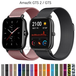 ภาพหน้าปกสินค้าสายนาฬิกาข้อมือสเตนเลส สไล์มิลาน สำหรับ Huami Amazfit GTS / GTS 4 3 2 2e 2mini / GTS 4 Mini ที่เกี่ยวข้อง