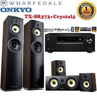 ONKYO  TX-SR393 + WHARFEDALE  CRYSTAL4.3 + 4.1 + 4C  SET