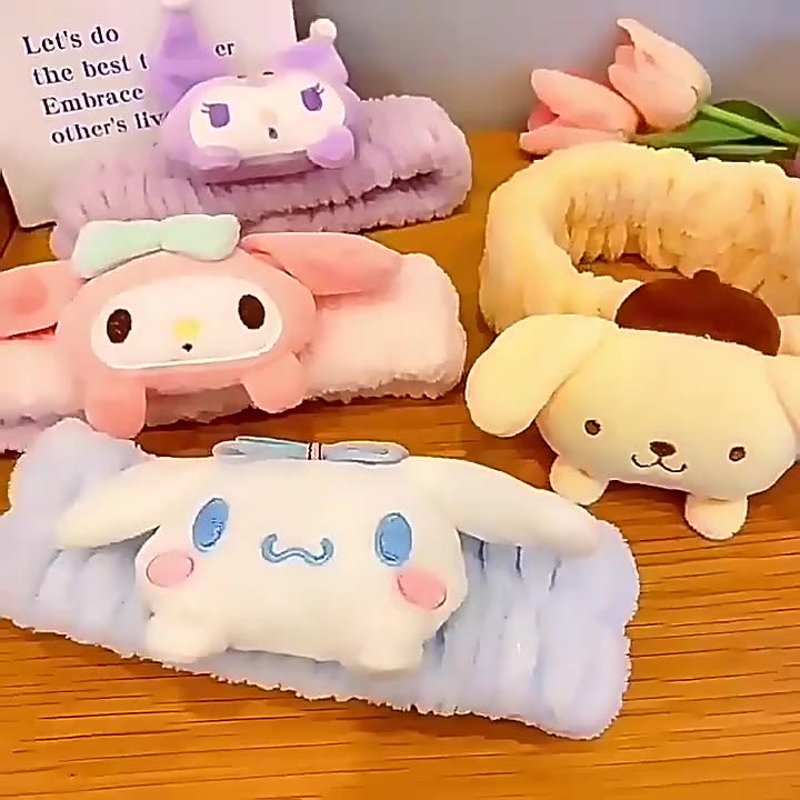 sanrio-tiktok-ที่คาดผม-ลายการ์ตูนสุนัขพุดดิ้ง-เมโลดี้-ซินนาม่อน-น่ารัก-ยอดนิยม-เครื่องประดับแฟชั่น-สําหรับเด็กผู้หญิง