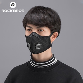 Rockbros หน้ากากกรองฝุ่น PM2.5 ระบายอากาศ กันหมอก สําหรับขี่จักรยาน