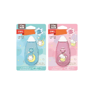 โปรโมชั่น : Deli เทปลบคำผิด ขนาด 20m. คละสี No.H355