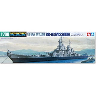 โมเดลประกอบ Tamiya 1/700 TA31613 U.S.NAVY BATTLESSHIP BB-63 MISSOURI