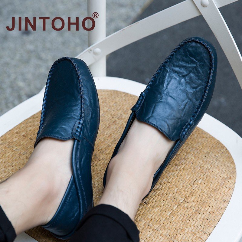 ภาพสินค้ารองเท้าโลฟเฟอร์หนัง สำหรับผู้ชาย จากร้าน jintoho.th บน Shopee ภาพที่ 2