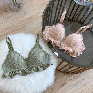 สินค้าพร้อมส่งจากไทย💥Angle Bra 💥 (N244) เสื้อชั้นในลูกไม้ ตะขอด้านหน้า หลังไร้ตะขอเหล็ก