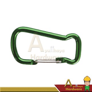 ตะขอล็อคเกี่ยวอเนกประสงค์ Carabiner สีเขียว, ส้ม (CA054)