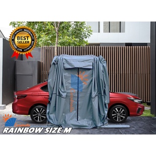 เต็นท์จอดรถพับเก็บได้ CARSBRELLA  รุ่น RAINBOW SIZE M สำหรับรถยนต์ที่มีขนาดกลาง ปกป้องฝุ่นและสิ่งสกปรกทุกชนิด‎