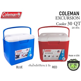COLEMAN Excursion  30 QT Cooler Made in USA#กระติกน้ำแข็ง