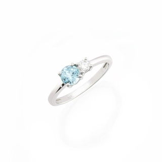 Chada แหวน รุ่น Hannah ประดับอัญมณีแท้ SKY BLUE TOPAZ