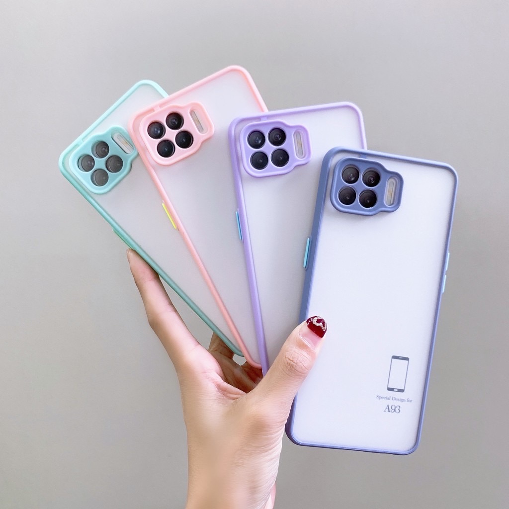 ส่งจากไทย-case-oppo-a93-เคสโทรศัพท์-ออฟโป้-เคสกันกระแทก-ปุ่มสีผิวด้าน-เคสกันรอยกล้อง-ขอบนิ่มหลังแข็ง-เคส-oppo-a93