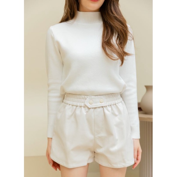 See L S Square Neck Knit Toasted Coconut