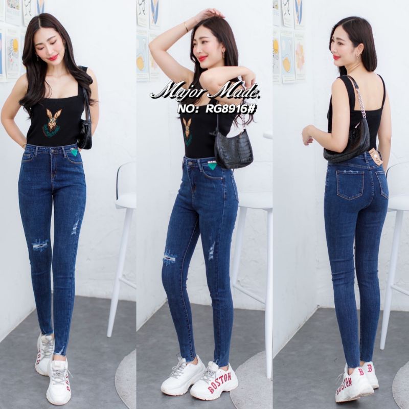 rg8916-มีs-xl-ยีนส์ยืด-สกินนี่ยีนส์