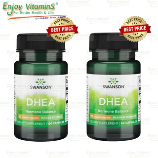 Swanson DHEA 50 mg 120 Capsules / Swanson DHEA 100 mg 60 Capsules (Exp.11/2024 & Exp.12/2024)